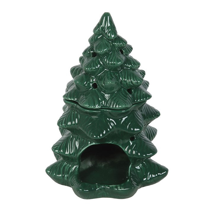 Green Fir Tree Oil Burner and Wax Warmer
