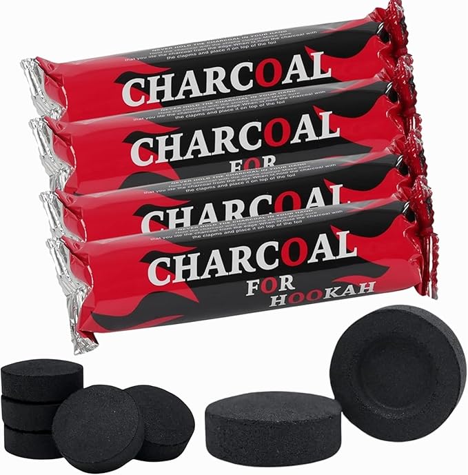 Packet of  10 Charcoal Discs | burning resins, powdered herbal blends and loose incense