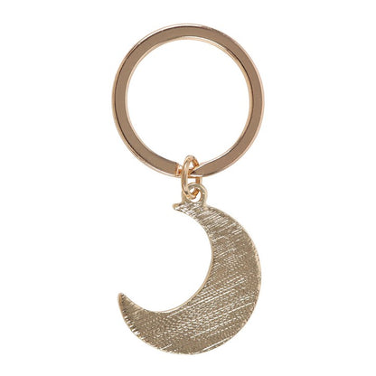 Autumn Magic Moon Keyring | Celestial Enamel Moon Keychain