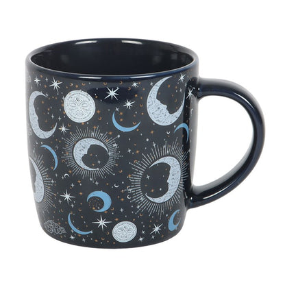 Blue Moon Print Mug | Celestial Moon Coffee Mug (500ml)