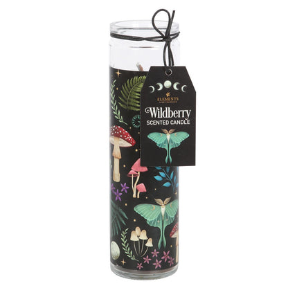 Dark Forest Wildberry Tube Candle | Mystical Woodland Scented Candle