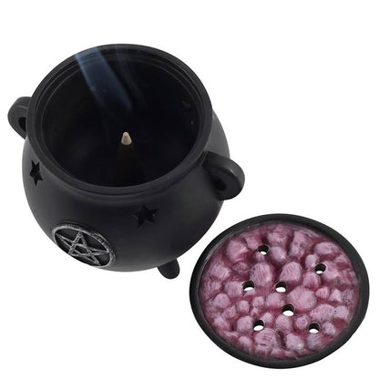 Pentagram Cauldron Incense Cone Holder | Witchcraft Incense Burner