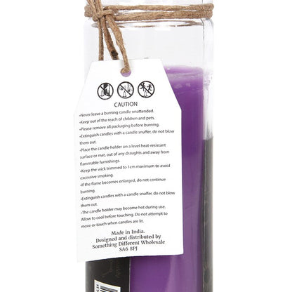 Prosperity Magic Spell Tube Candle | Lavender Ritual Candle for Abundance