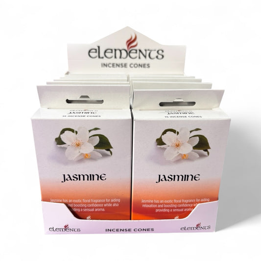 12 Packs of Elements Jasmine Incense Cones