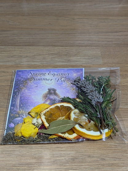 Ostara Simmer Pot |  Renew Rebirth Invite Growth Gentle Energy