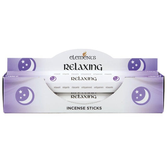 Box of 6 packs of Elements Relaxing Incense Sticks