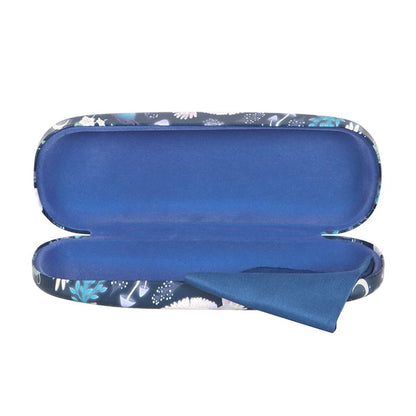 Night Flight Owl Glasses Case | Mystical Owl & Moon Hard Shell Eyewear Case