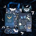 Night Flight Owl Glasses Case | Mystical Owl & Moon Hard Shell Eyewear Case