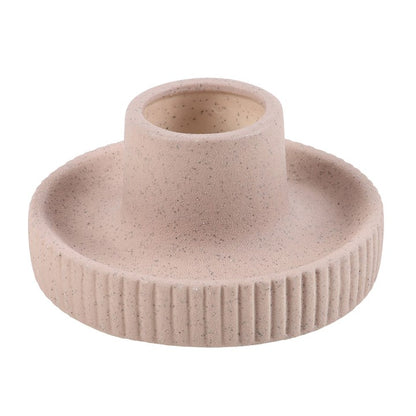 Greige Ribbed Smudge Bowl | Ceramic Sage & Incense Cleansing Bowl