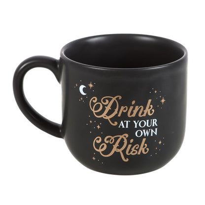 Drink At Your Own Risk Mug | Gothic Oversized Teacup Mug (360ml)
