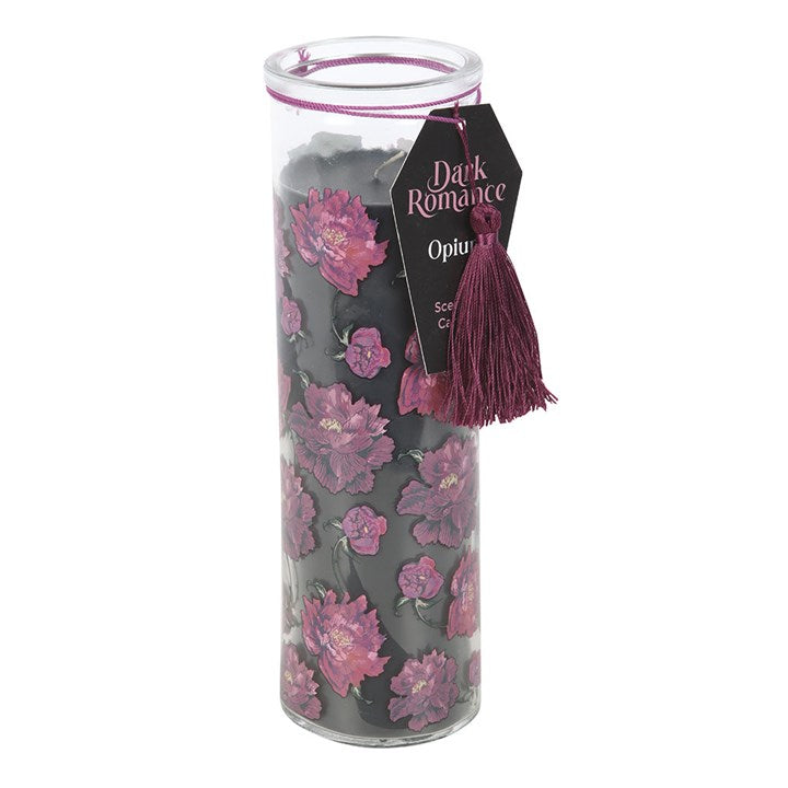 Dark Romance Opium Scented Tube Candle | Gothic Ritual Candle