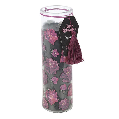 Dark Romance Opium Scented Tube Candle | Gothic Ritual Candle