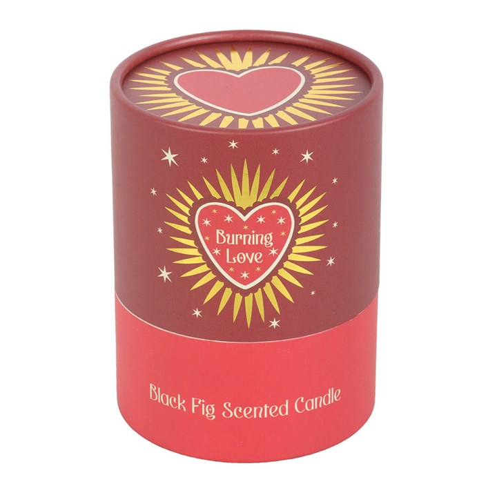 Burning Love Heart Black Fig Candle