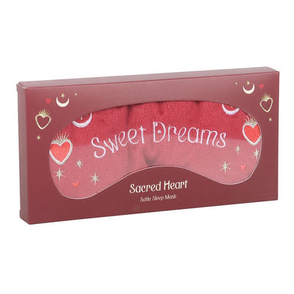 Sweet Dreams Velvet Sleep Mask | Moon & Heart Relaxation Eye Mask