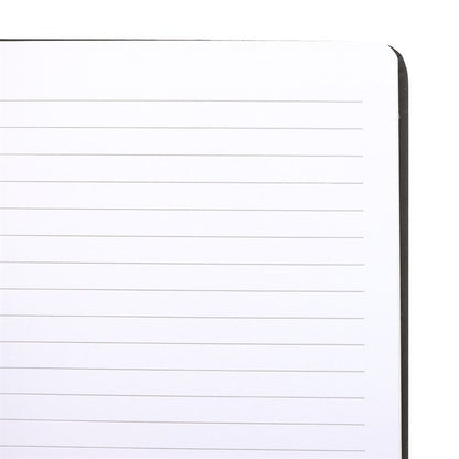 Black Talking Board A5 Notebook | Mystical Spirit Board Journal with Gold Foil Pages