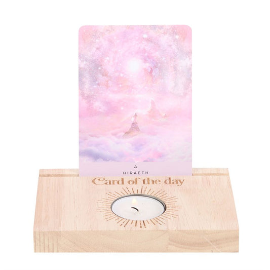 Natural Card of the Day Tarot Card Stand Tealight Holder |
