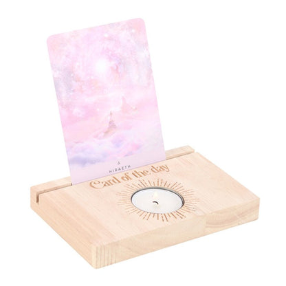 Natural Card of the Day Tarot Card Stand Tealight Holder |