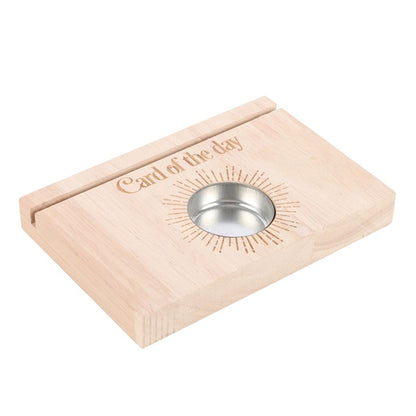 Natural Card of the Day Tarot Card Stand Tealight Holder |