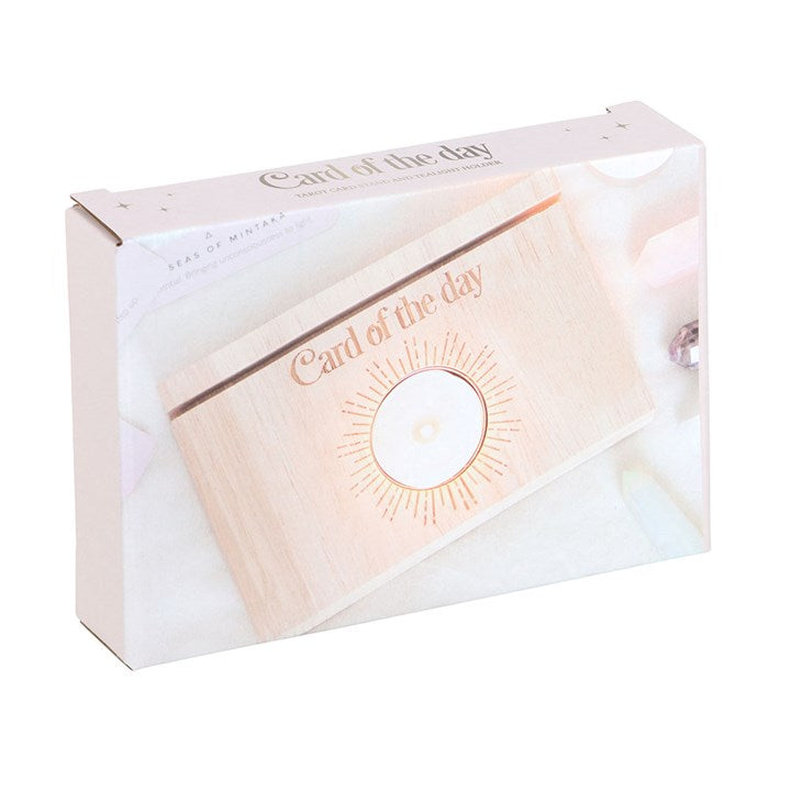 Natural Card of the Day Tarot Card Stand Tealight Holder |