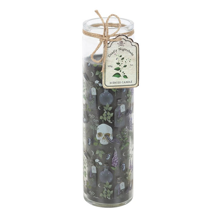 Deadly Nightshade Gothic Tube Candle | Poisonous Plants Candle