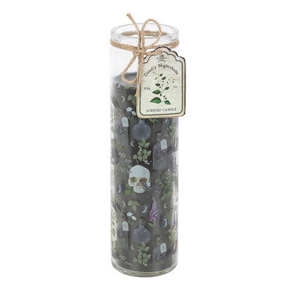 Deadly Nightshade Gothic Tube Candle | Poisonous Plants Candle