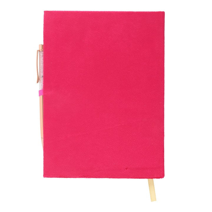Book of Love Spells Journal with Rose Quartz Crystal Pen | A5 Love Spell & Intention Journal
