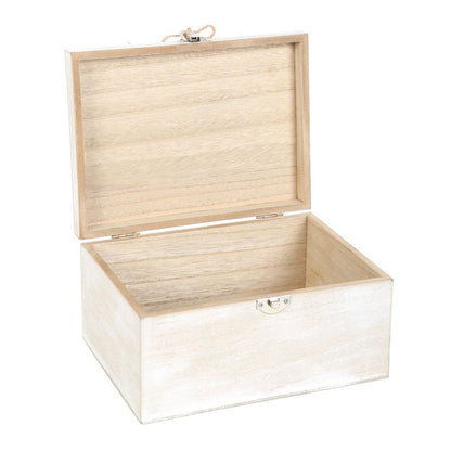 White Witch Spell Box | Wooden Storage Box for Spell Kits, Herbs & Ritual Tools
