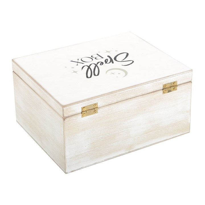 White Witch Spell Box | Wooden Storage Box for Spell Candles, Herbs & Ritual Tools