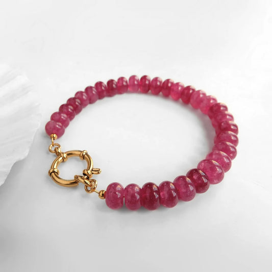 Chunky Rubellite Bracelet